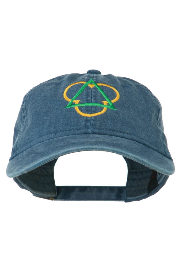 Symbol for Trinity Embroidered Washed Cap - Navy OSFM