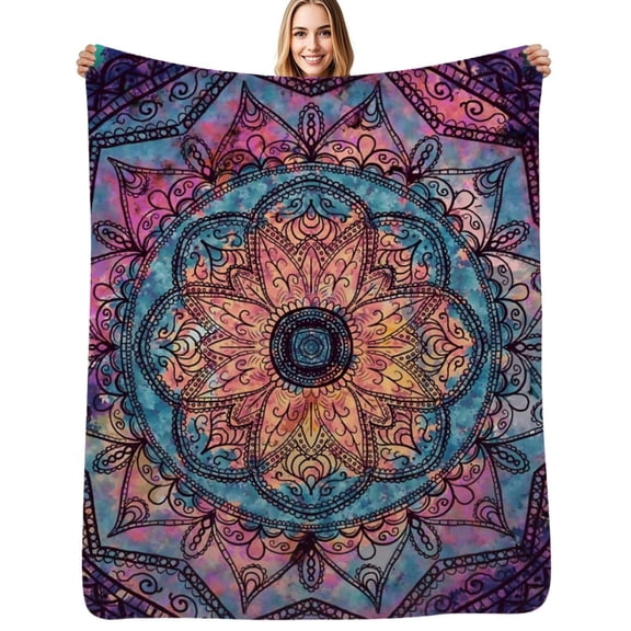 Symbol of the universe in ideal Flannel Blankets Soft Warm Throw Blanket Autumn Camping Bedroom Aesthetic Bedspread