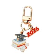 Symbolic Academic Keyring Pendant 2026 Graduate Commemorative Alloy Keepsake