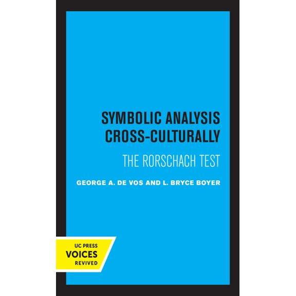 Symbolic Analysis Cross-Culturally: The Rorschach Test, (Hardcover)