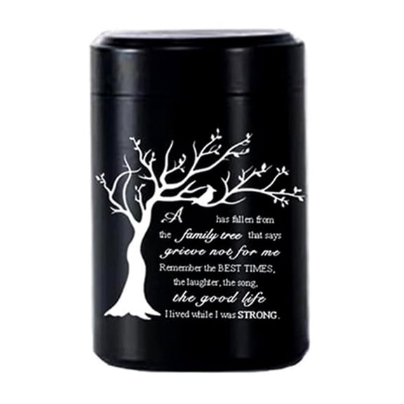 Symbolic Butterfly Tree Pet Memorial Urn Premium Stainless Steel Miniature Container For Ashes And Mementos