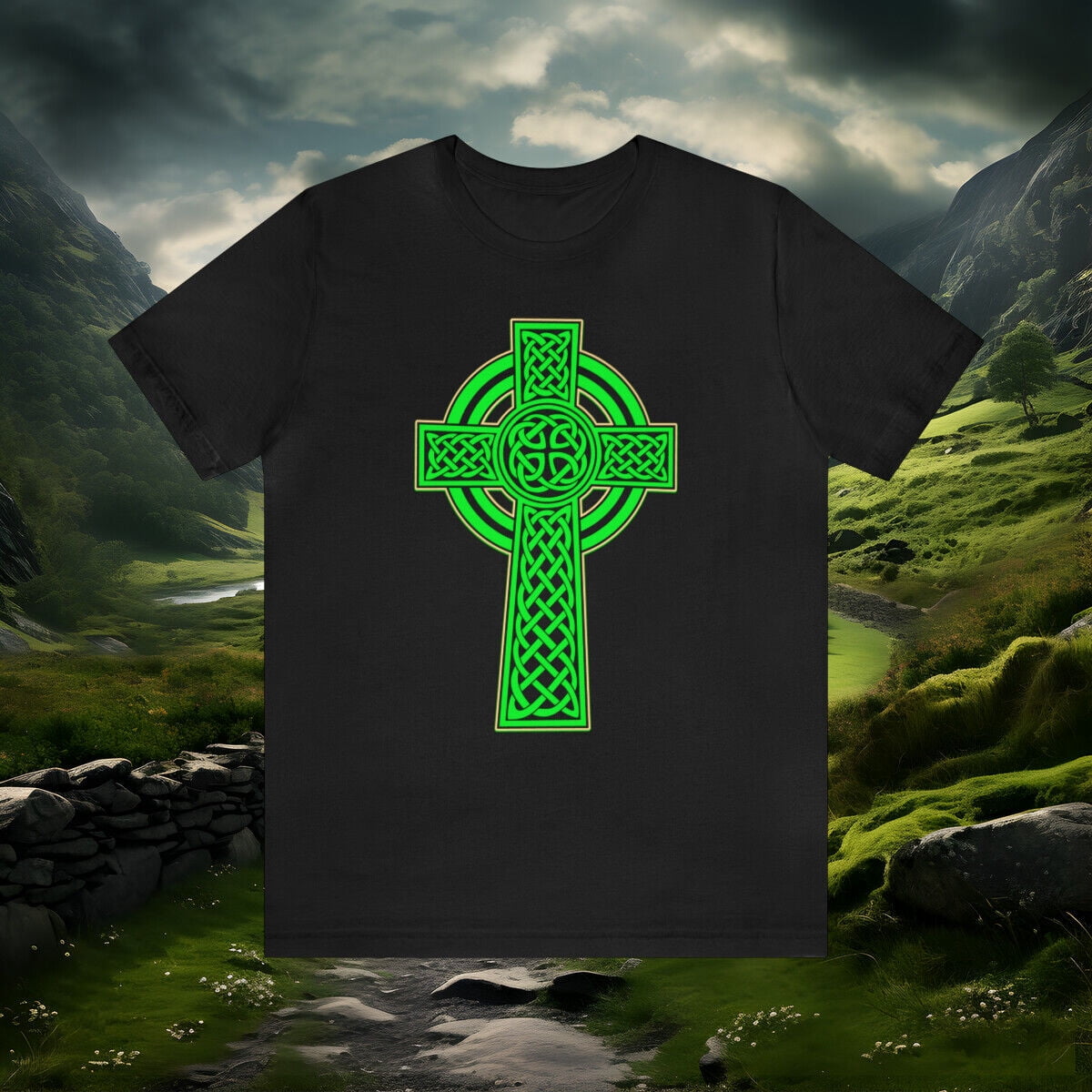 Symbolic Celtic Irish Cross T-shirt Wear a Piece of Irish History and ...