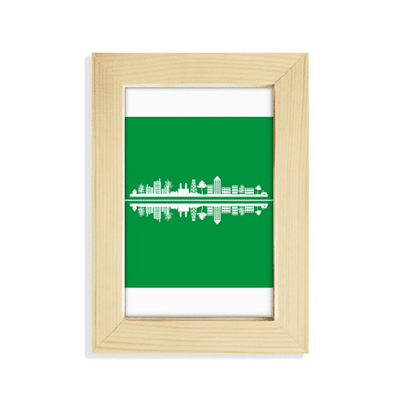 Symbolic Reflection Modern Signs Urban Landscape Desktop Display Photo Frame Picture Art Painting 5x7 inch