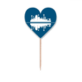 thumbnail image 1 of Symbolic Reflection Urban Landscape Architectural Environment Toothpick Flags Heart Lable Cupcake Picks, 1 of 3