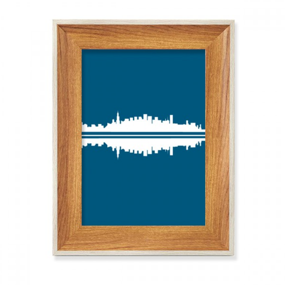 Symbolic Reflections Civil Architectural Signs Desktop Wooden Photo Frame Display Picture Art Painting Multiple Sets