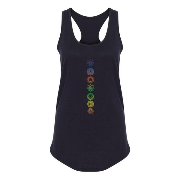 Symbols In Line Racerback Tank Women -Smartprints Designs, Female x-Small