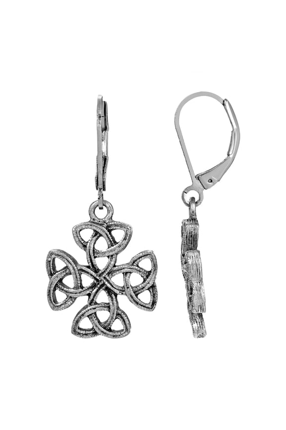 Celtic Trinity Cross Earrings