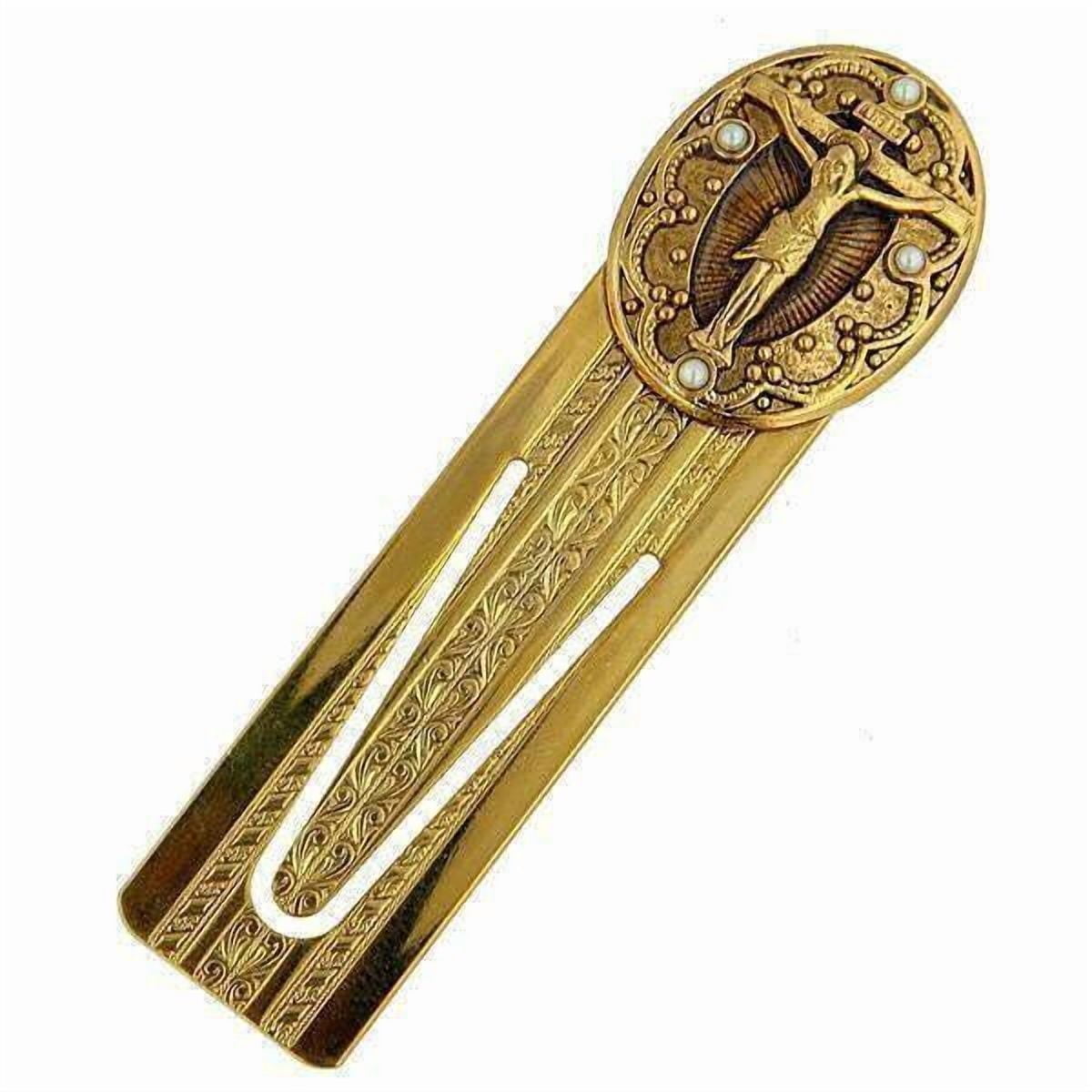 Symbols Of Faith Faux Pearl Crucifix Small Bookmark