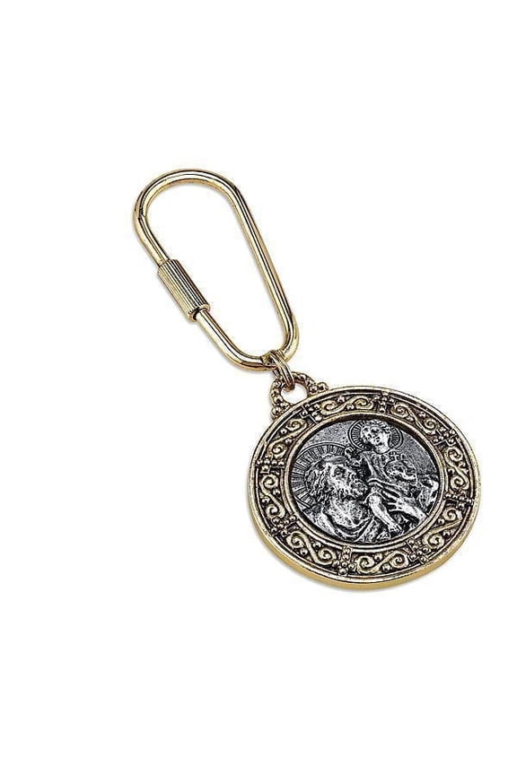 St. Christopher Carabiner Key Chain