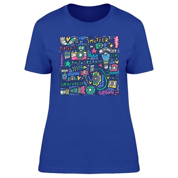 Symbols Of Photography T-Shirt Women -Image by Shutterstock, Female 3X-Large