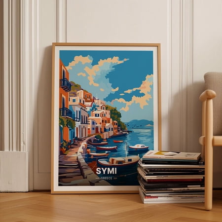 Symi Island Greece Mediterranean Wall Decor