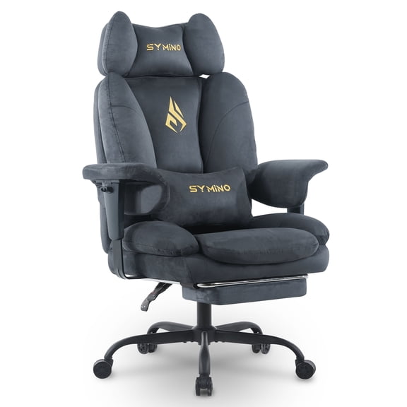 Symino Sofa-Style Gaming Chair, offering an enveloping seating experience,grey