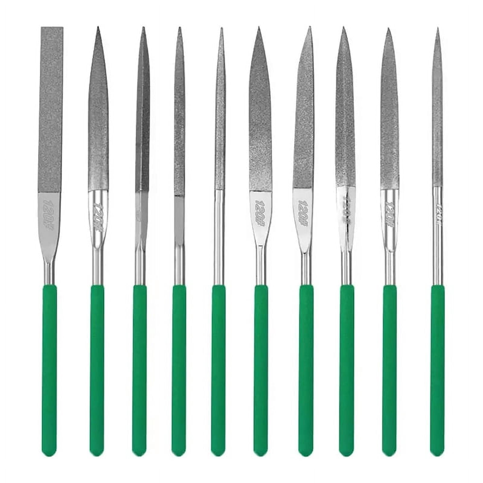 10-Piece Diamond File Set, Needle File Set, Diamond Coated Files for ...