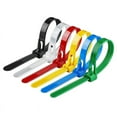 thumbnail image 1 of 100PCS Buckle Self-Locking Premium Nylon Cable Wire Ties,8 X 200mm Adjustable Reusable Nylon Strap with Buckle, 1 of 6