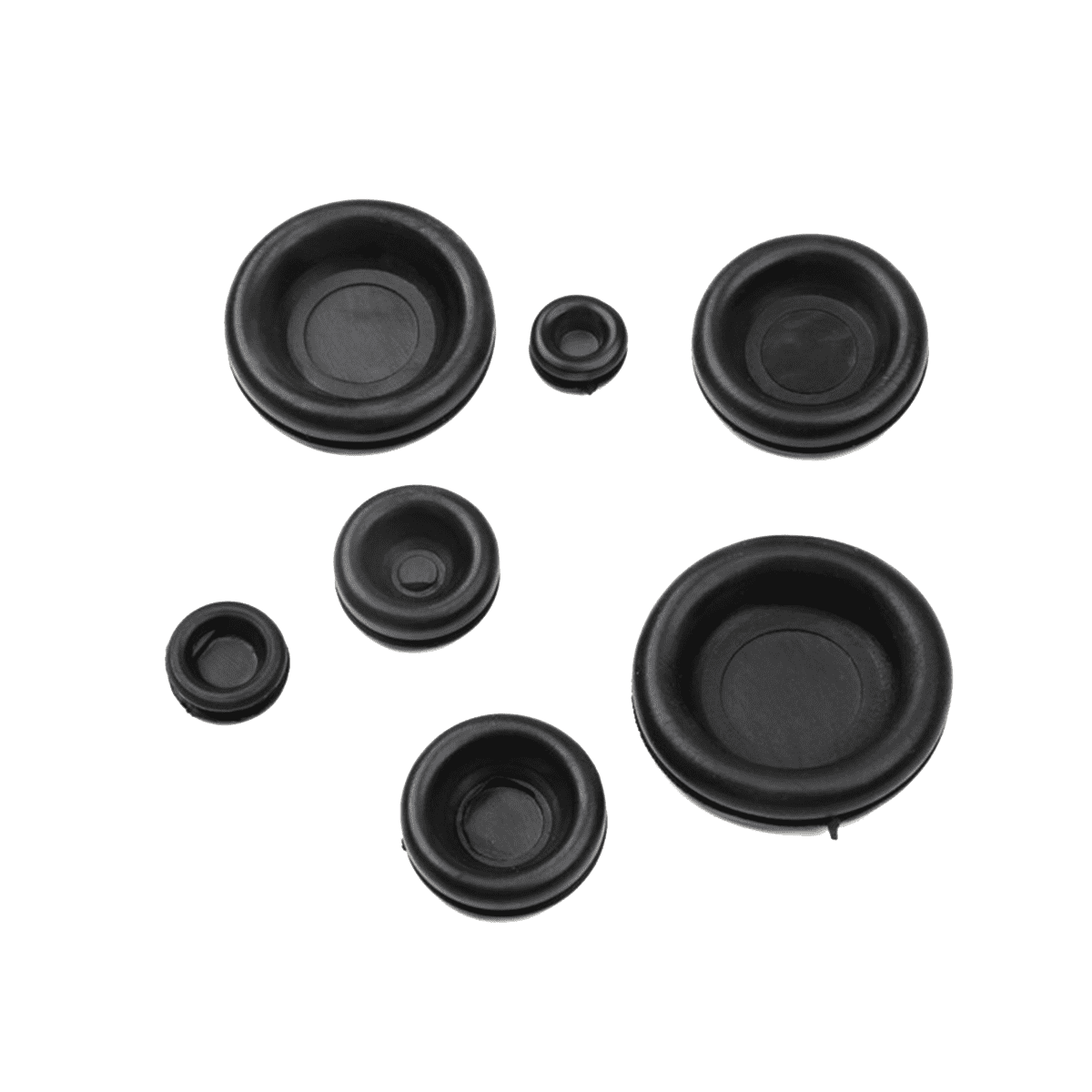 Symkmb 170Pcs 7 Sizes Rubber Grommet Assortment Kit, Firewall Hole Plug