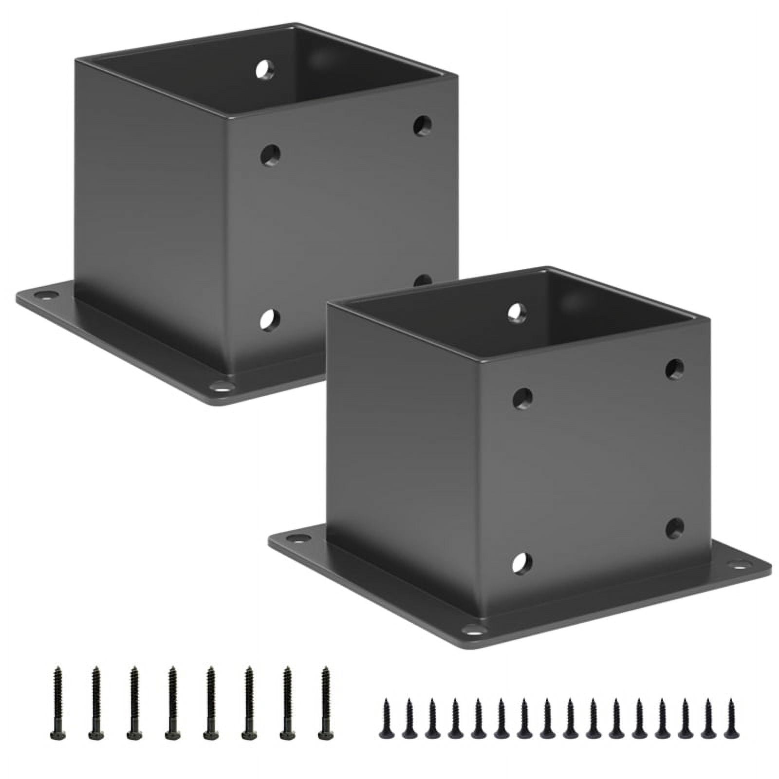 Symkmb 2 Pcs Pergola Post Base Heavy Duty Post Anchors Wood Post