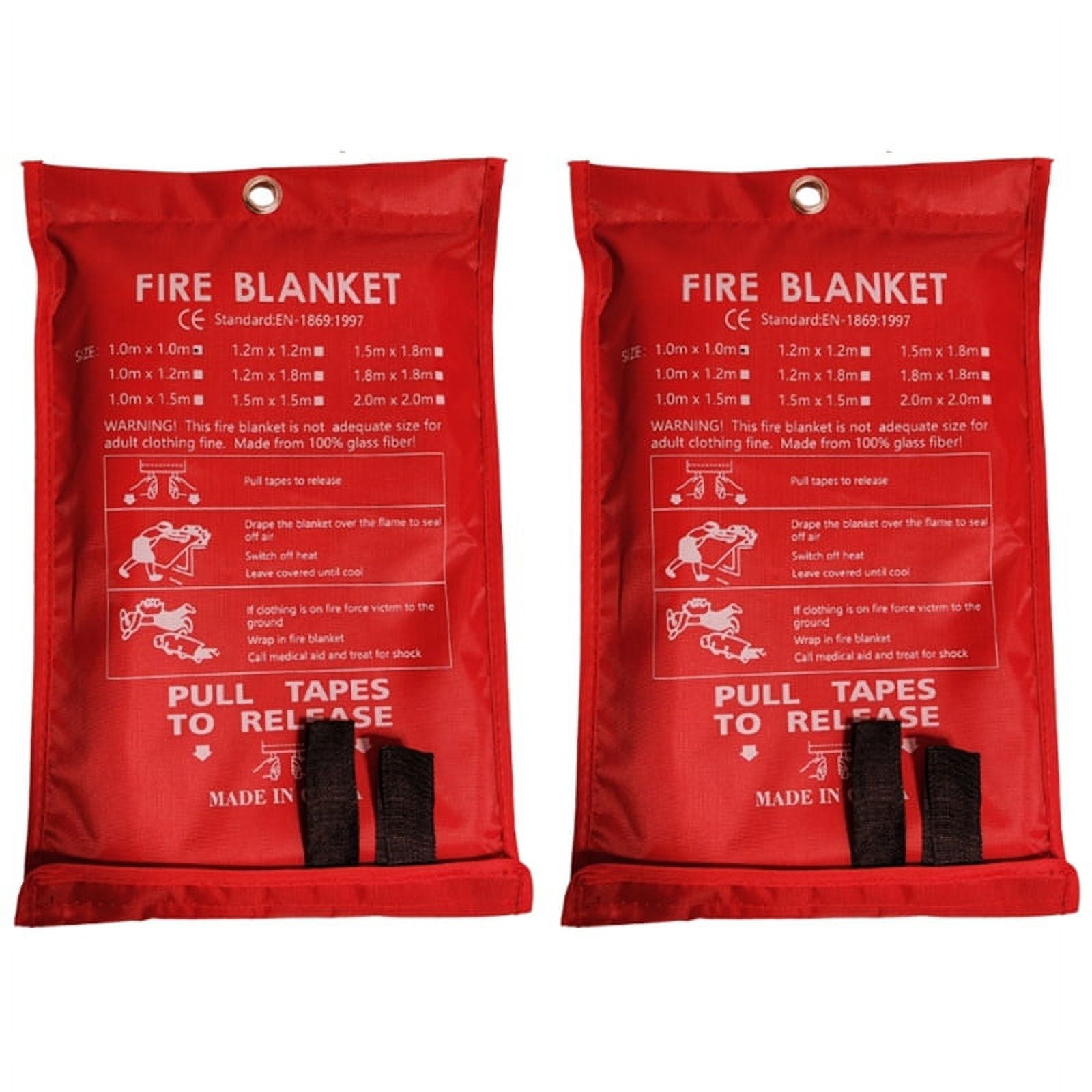Symkmb 2PCS Emergency Fire Blanket, Fire Blanket, Fire Suppression