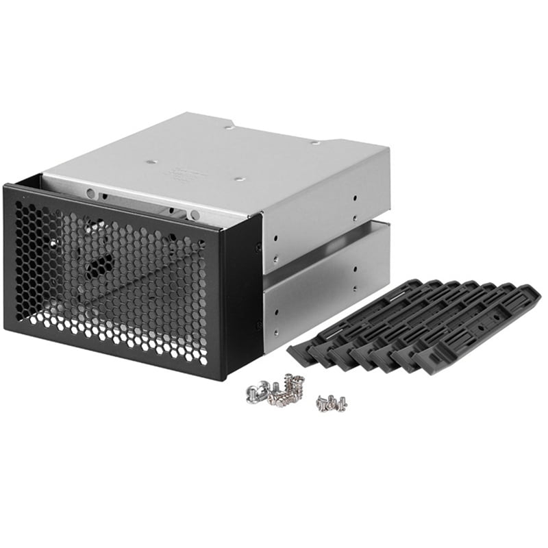 Symkmb 3.5 Inch HDD Cage Rack Hard Driver Tray Hard Drive Cage Support 3 HDD Hard Disks