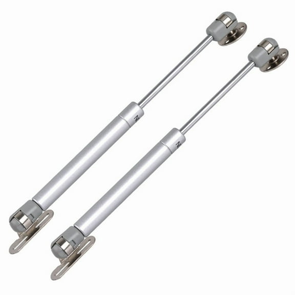 Symkmb 4PCS 150N(15kg)Furniture Gas Spring Hinges Kitchen Cupboard Cabinet Hydraulic Hinge Door Strut Lid Support Box Hardware Zinc alloy + plastic Silver