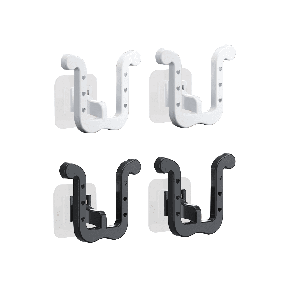 Symkmb 4PCS Wall Mounted Shoe Rack, Slipper Holder Slippers Organizer