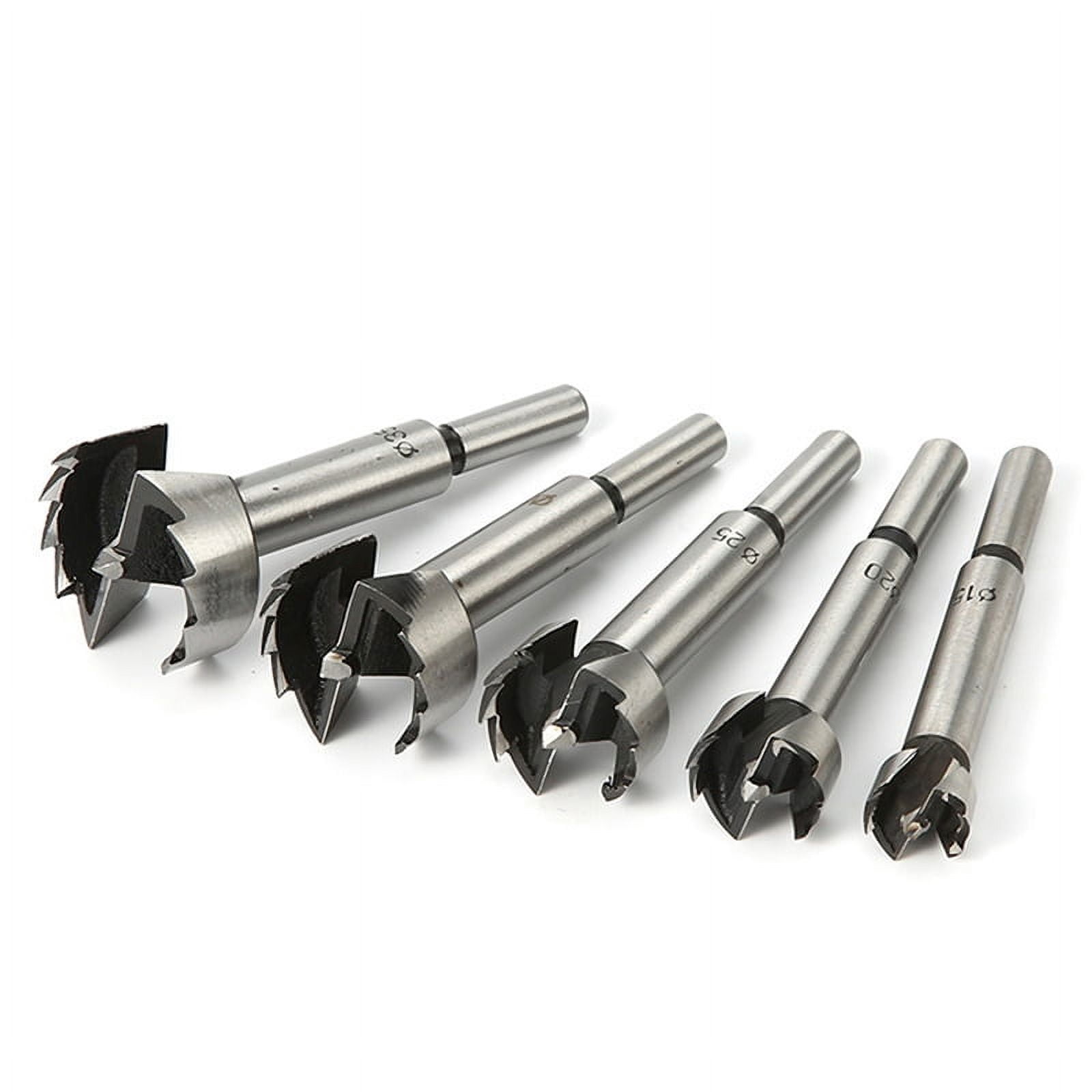 5PCS 15-35mm Forstner Woodworking Tools Hole Saw Hinge Boring Drill ...