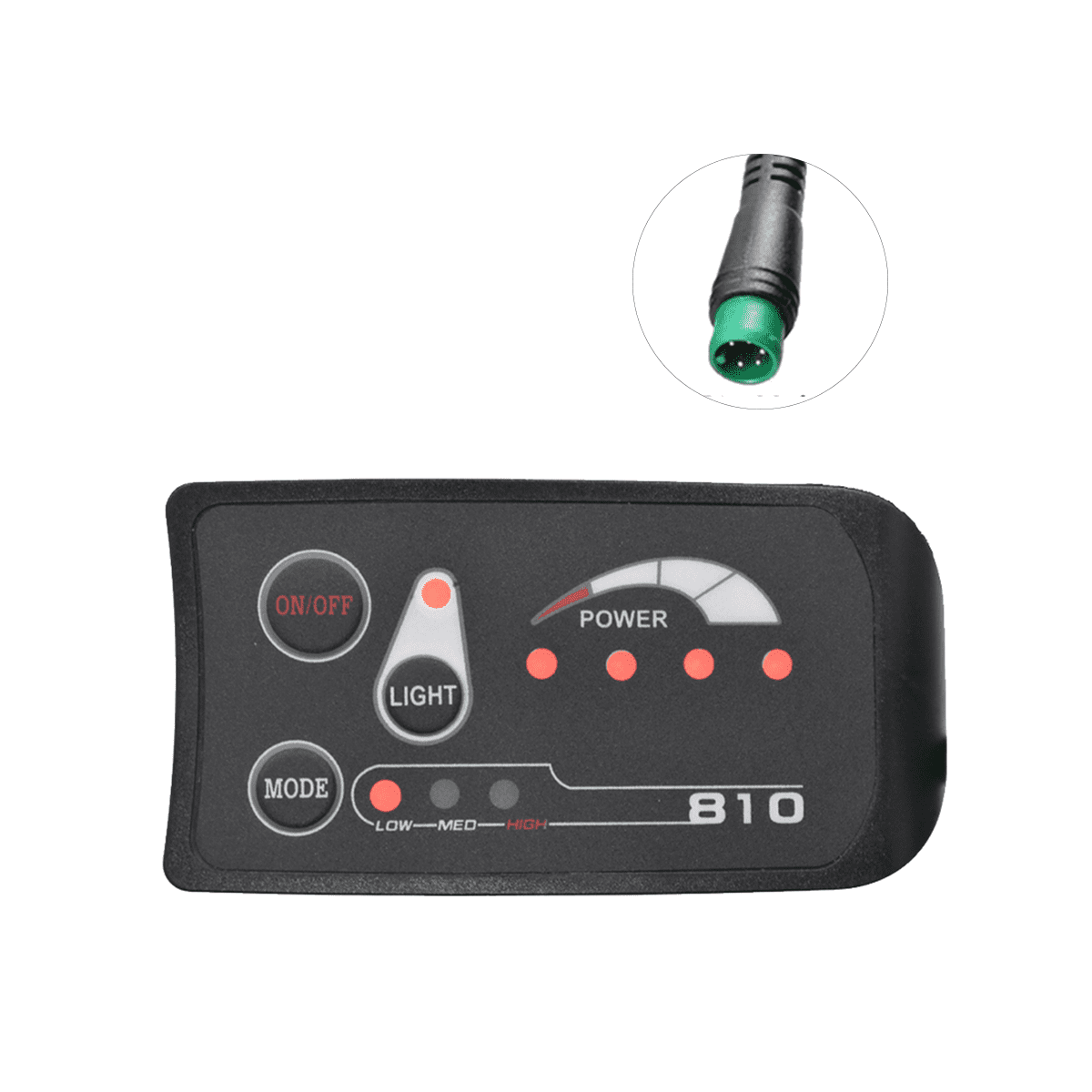 Symkmb 5PIN S810 EBike Meter LED Display IP65 36V UART for Electric