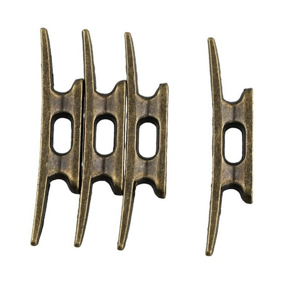 Symkmb Boat Dock Cleat 4 Inch for Mooring Boat Bronze Host Cast Iron Suitable for Nautical Beach Lake Maritime Decor,4Pcs Zinc alloy As Shown