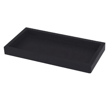 Luxspire Resin Vanity Tray, 8x4 inch, Matte Black, Bathroom Counter ...