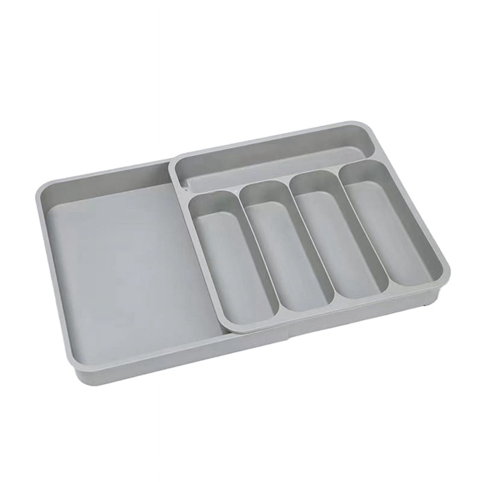 Symkmb Expandable Cutlery Drawer Organiser, Utensil Organiser for Kitchen Drawers, Adjustable