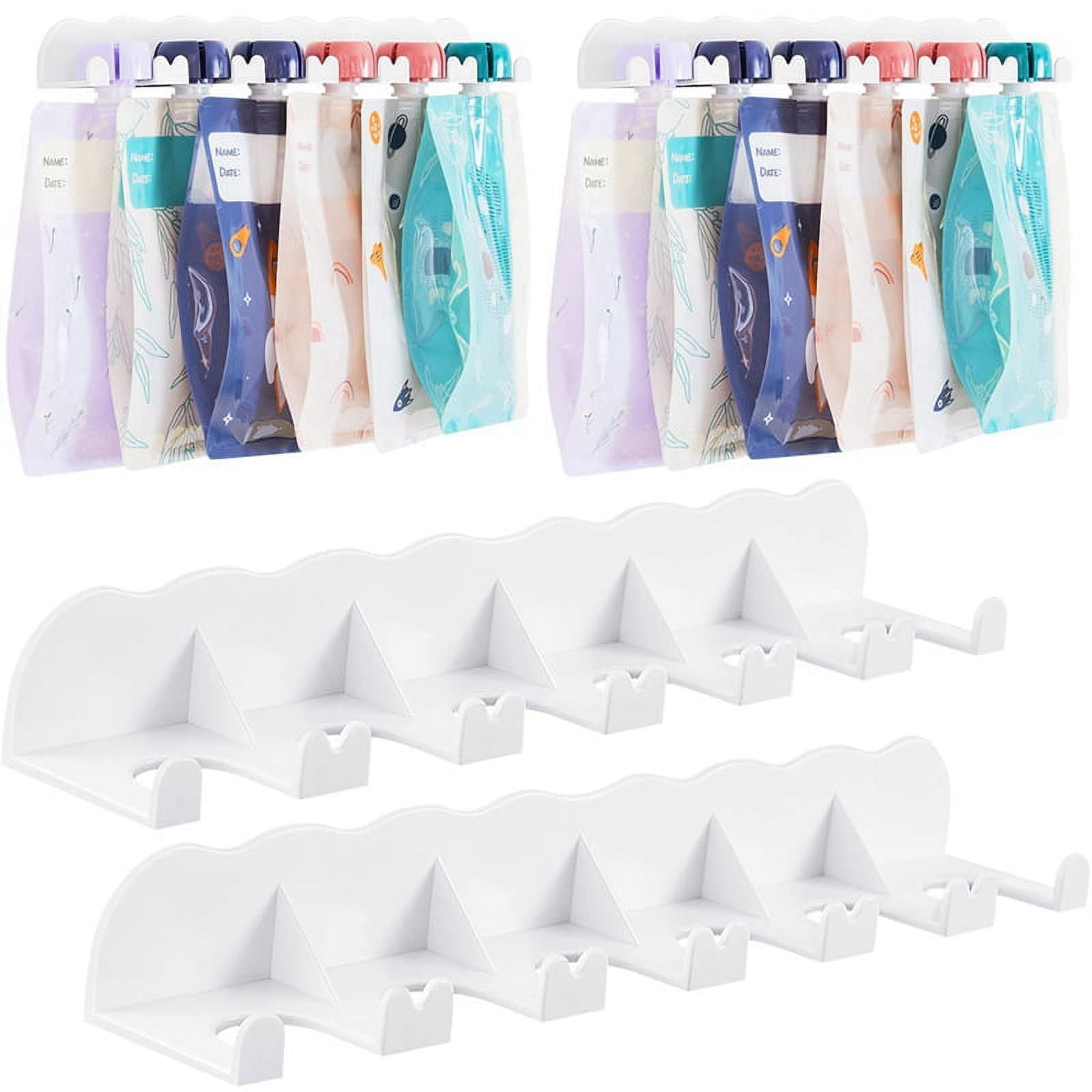 Symkmb Food Pouch Holder Organizer Fridge Organizer Kitchen Yogurt