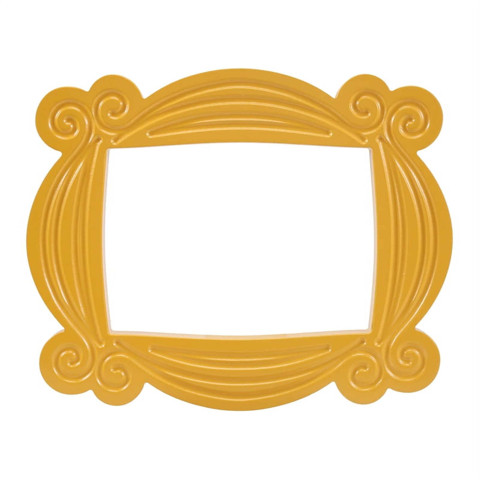 Symkmb Handmade Monica Door Frame Wood Yellow Photo Frames Collectible