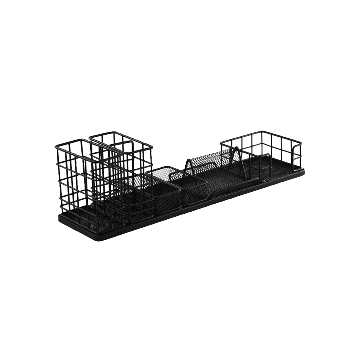 Symkmb MultiFunctional Wrought Iron Office Desktop Storage Rack