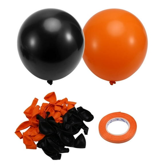 Halloween Balloons Set, 67pcs 12 Inch Black Orange Latex Balloons