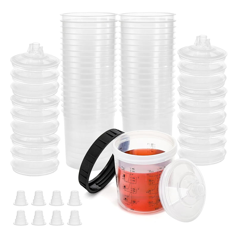 Symkmb Paint Sprayer Mixing GunCup Liners and Lid System for Automotive ...