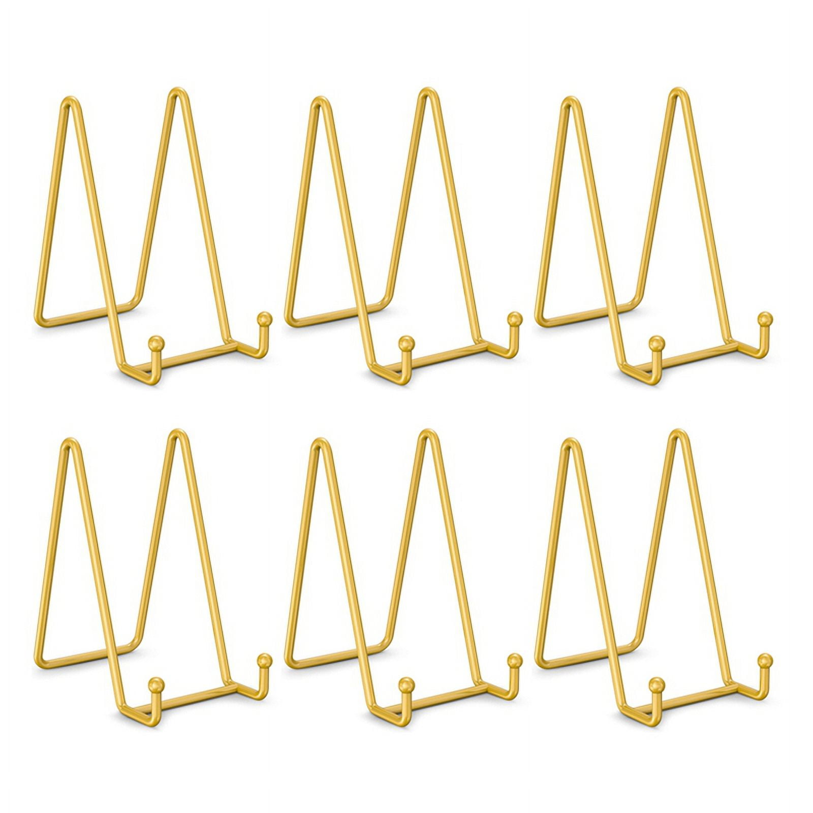 Symkmb Plate Stands for Display 6 Inch Plate Holder Display Stand + Metal Frame Holder Stand