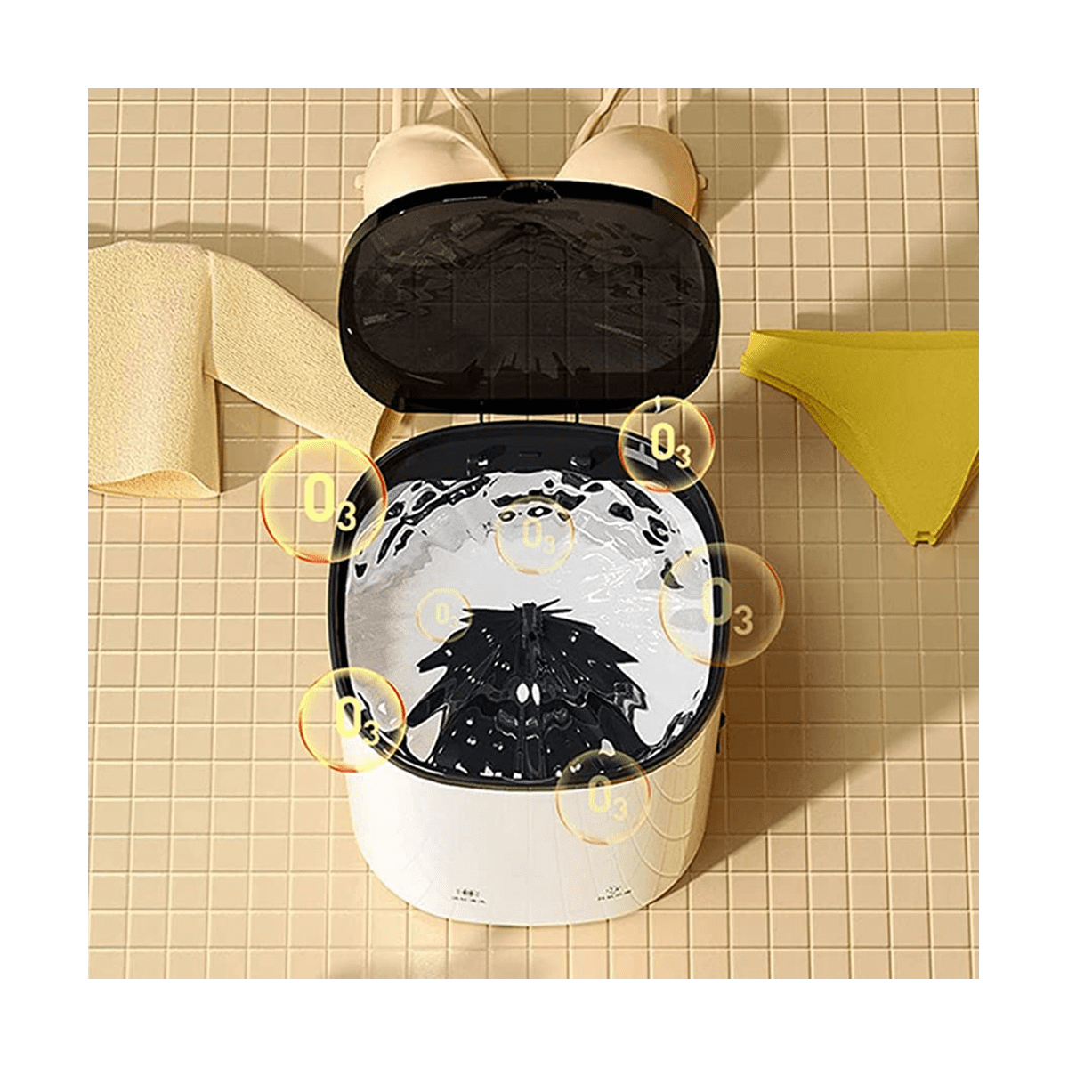 Symkmb Portable Mini Washing Machine Blue Light Washing Machine