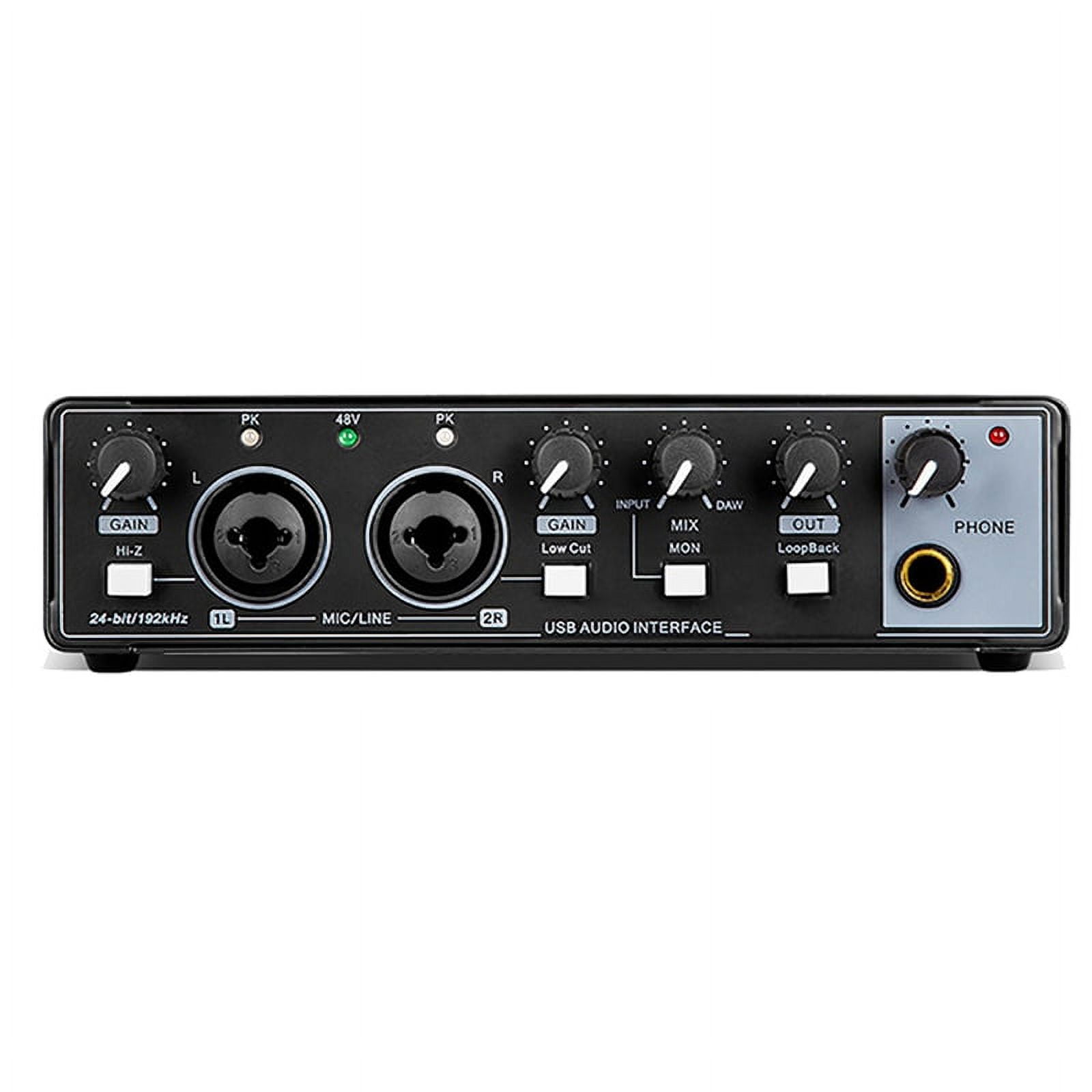 Symkmb Professional Audio Sound Card Monitor Electric Guitar Recording