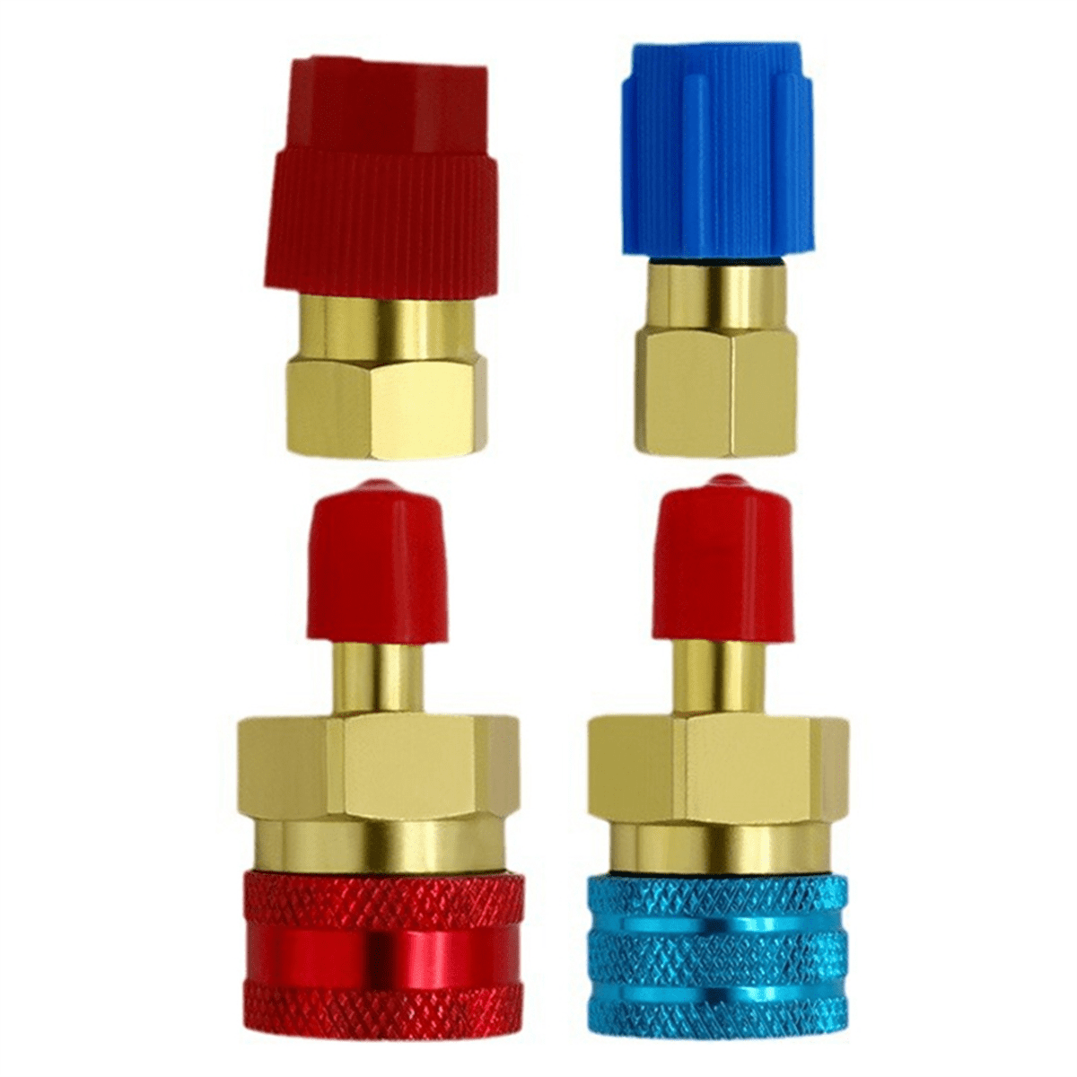 R1234yf AC Adapter Set - Hochdruck & Niederdruck Schnellkupplungen Für Auto Klimaanlagen