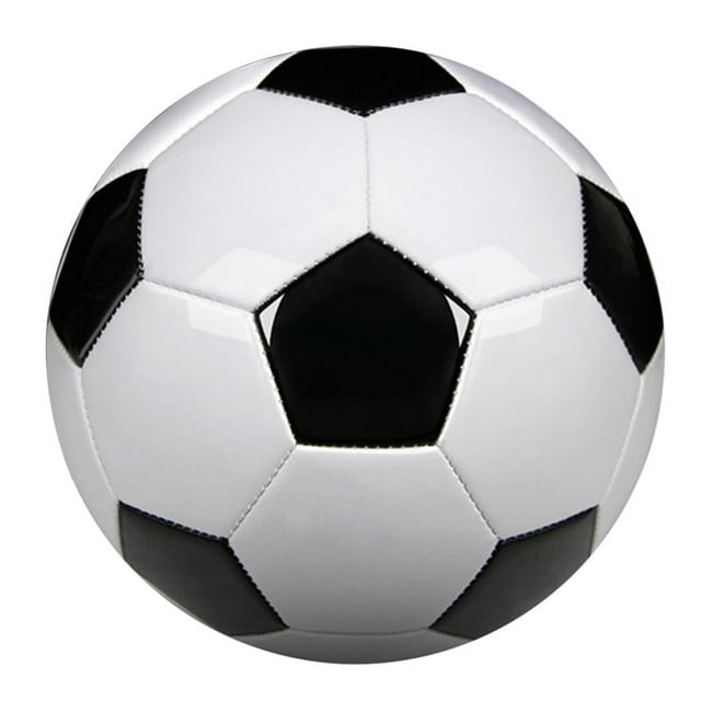 Symkmb Size 5 Professional Training Soccer Balls PU Leather Black White ...