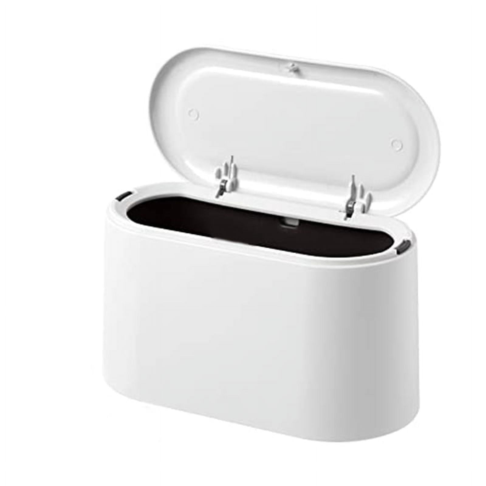 Symkmb Tabletop Trash Can with PopUp Lid, Mini Trash Can, Compact