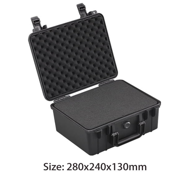Tool Case Protective Shockproof Sealed Dustproof for Home Outdoor Warehouse Multipurpose Compact CarryingCase,E