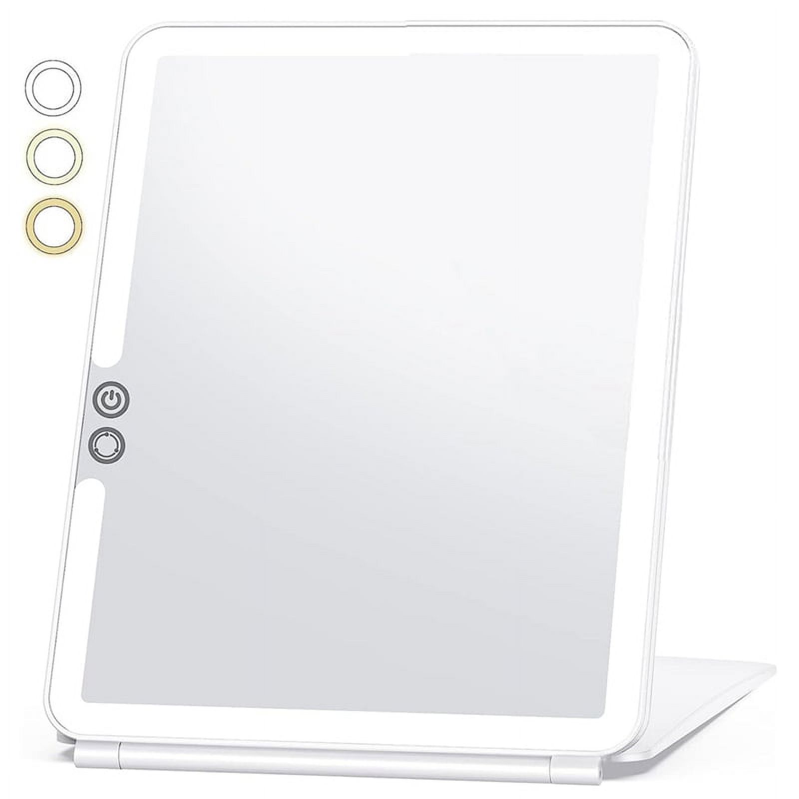 Symkmb Travel Makeup Mirror with 10X Magnifying Mirror, Travel Lighted