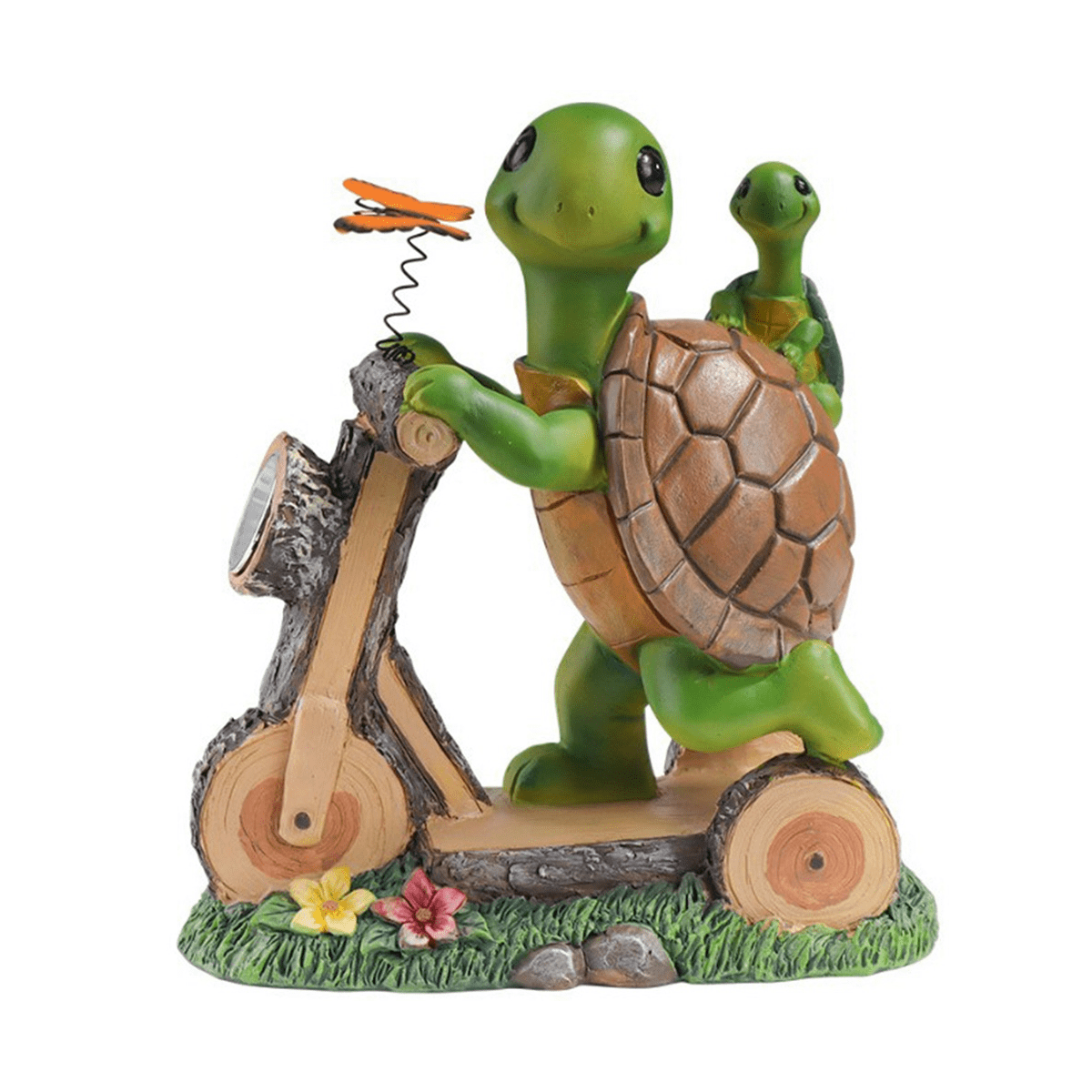 Symkmb Turtle Outdoor Solar Light Cute Turtle Small Butterfly Garden