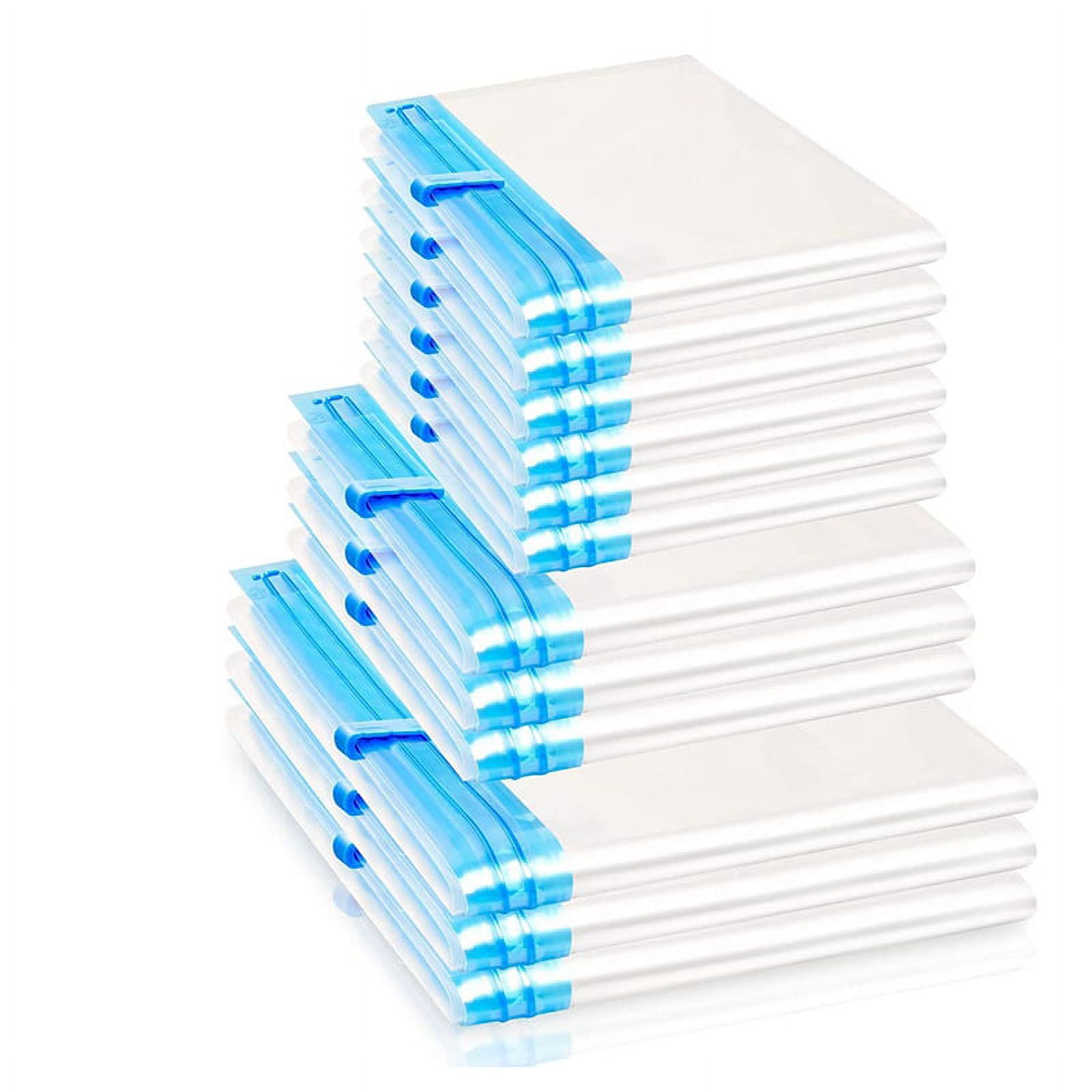 Symkmb Vacuum Bags for Clothes for Rolling,Set of 12 Vacuum Bags for