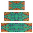 thumbnail image 1 of Symmetric Geometric Pattern Kitchen Rugs Sets Of 3,Kitchen Runner Rugs Non Skid Washable,Decorative Kitchen Floor Mats for Kitchen,Sink,Laundry,17"x30"+ 17"x47" + 17"x59", 1 of 6