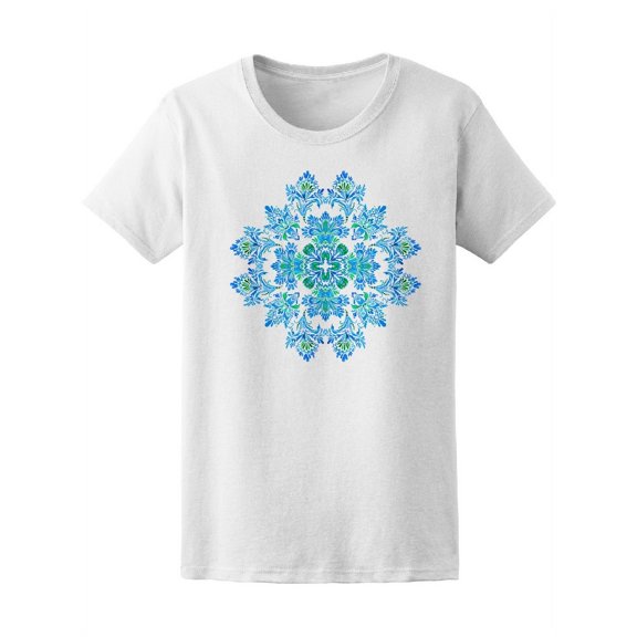 Symmetric Oriental Mandala T-Shirt Women -Image by Shutterstock, Female Small