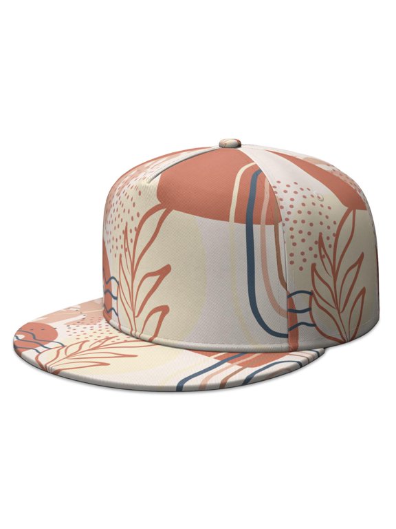 Symmetrical Aesthetic Snapback – Balanced Design Flat Visor Cap, Unisex Fit