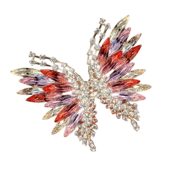 Symmetrical Butterfly Brooch Vintage Inspired Accessory for Women Clothing