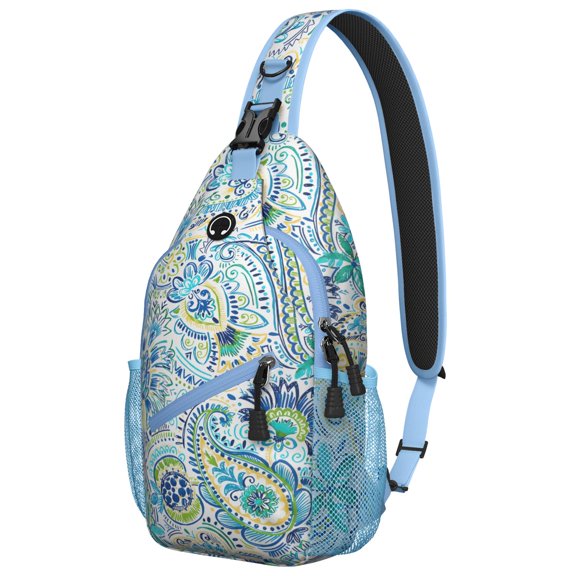 Symmetrical Design Sling Bag Anti-Theft Crossbody Bag for Outdoor Adventures Rustic Home Decor Inspired