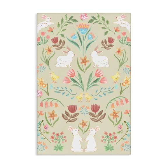 Stupell Industries Symmetrical Easter Ivory Canvas Wall Art, design by Corinne Haig
